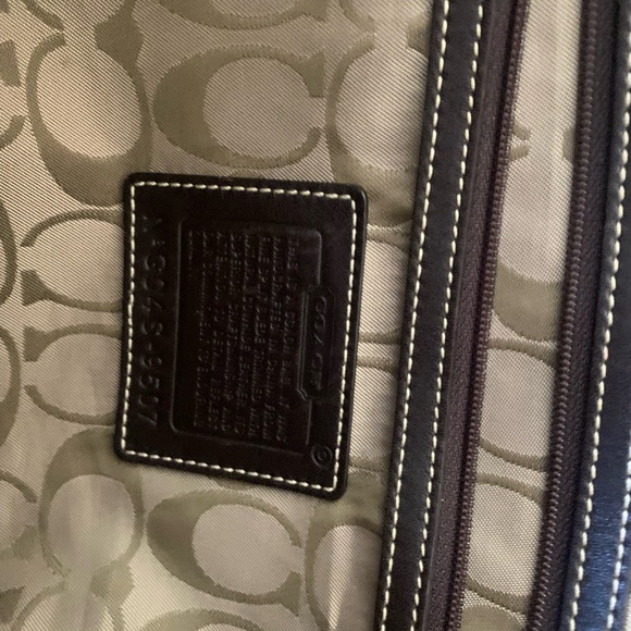 Coach Brown Suede Handbag - Picture 6 of 9